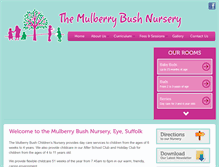 Tablet Screenshot of mulberrybushnursery.co.uk
